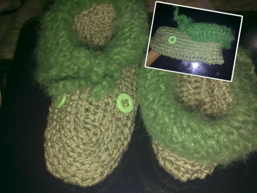Green 'Frog' Moccasins