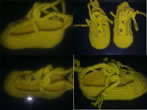 Yellow ballet shoes for PM