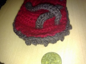 Close Up View of the top felted sole