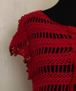 Upper Front Part of Nelia-Crocheted Blouse