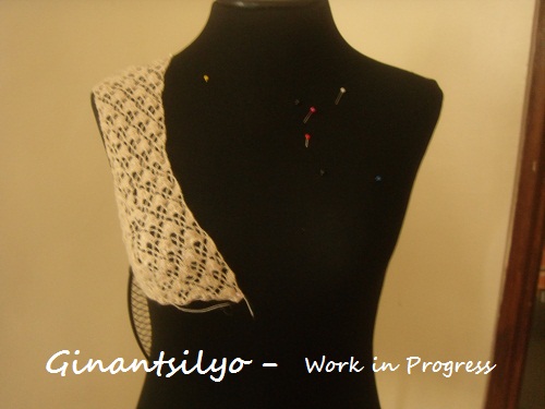 Planned lacy crocheted dress - work in progress