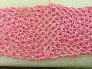 AngieHeart's Crochet Shorts Basic Square Motif - crocheting into another square 5
