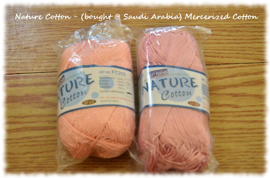 Mercerized Cotton - (bought in Saudi Arabia)