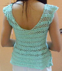 Mint Green Front Tied Blouse