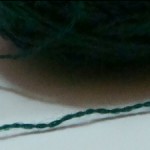 green yarn strand
