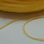 yellow yarn strand